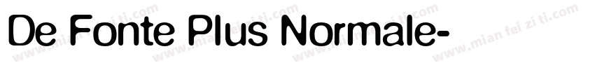 De Fonte Plus Normale字体转换